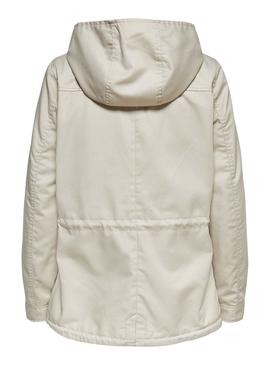 Parka Only New Lorca Spring Beige Para Mujer