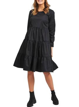 Vestido Vila Vidona Negro Para Mujer