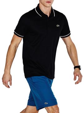 Polo Lacoste Tenis Negro para Hombre