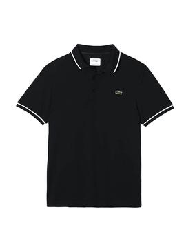 Polo Lacoste Tenis Negro para Hombre