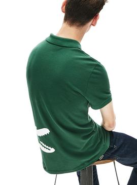 Polo Lacoste Maxi Croco Verde para Hombre