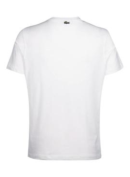 Camiseta Lacoste Vintage Blanco para Hombre