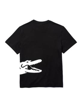 Camiseta Lacoste Maxi Logo Negro para Hombre