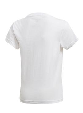 Camiseta Adidas Kids Trefoil Tee Blanca Niños Niña