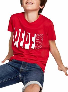 Camiseta Pepe Jeans Sacha Rojo Niño