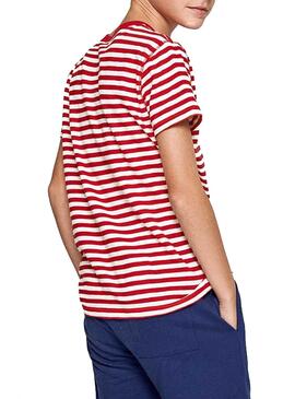 Camiseta Pepe Jeans Duke Rojo Para Niño