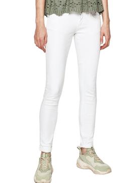 Pantalon Vaquero Only Coral Blanco para Mujer