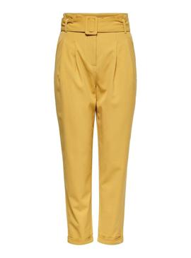 Pantalon Only Sica Amarillo para Mujer