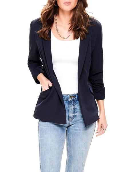 dramático cerebro Baya Blazer Only Carolina Azul Marino para Mujer