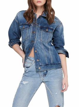 Cazadora Only Dylan Denim Medio para Mujer