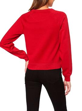 Sudadera Only Rolling Rojo para Mujer