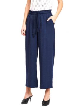 Pantalon Vila Linea 7/8 Marino Mujer