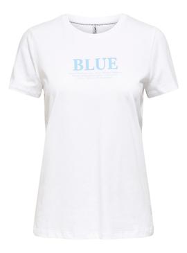 Camiseta Only Lava Blanco para Mujer