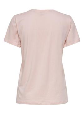 Camiseta Only Lava Rosa para Mujer