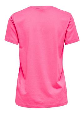 Camiseta Only Lava Fucsia para Mujer