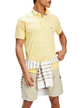 Polo Tommy Hilfiger Regular Amarillo para Hombre