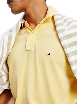 Polo Tommy Hilfiger Regular Amarillo para Hombre