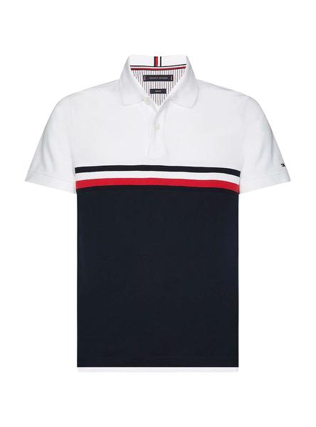 polo blanco tommy hilfiger hombre