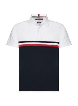 Polo Tommy Hilfiger Insert Blanco para Hombre