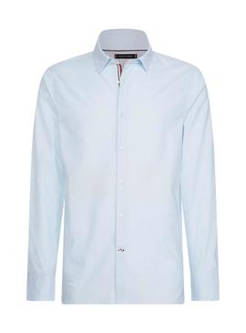 Camisa Tommy Hilfiger Slim Flex Azul para Hombre