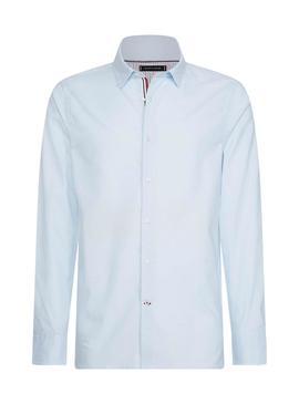 Camisa Tommy Hilfiger Slim Flex Azul para Hombre