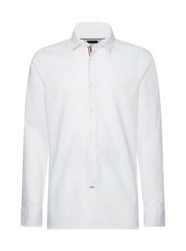 Camisa Tommy Hilfiger Slim Flex Blanco para Hombre