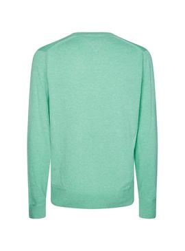 Jersey Tommy Hilfiger V Neck Verde para Hombre