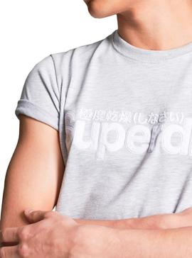 Camiseta Superdry Core Gris para Hombre