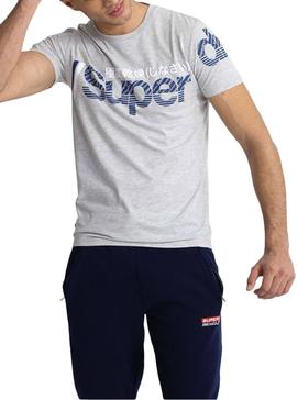 Camiseta Superdry Split Gris para Hombre