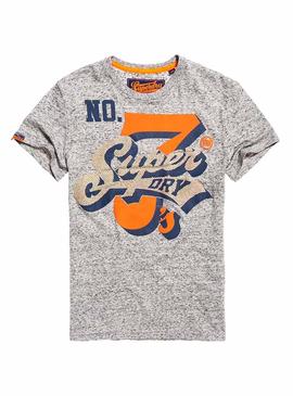 Camiseta Superdry Super Seven Gris para Hombre