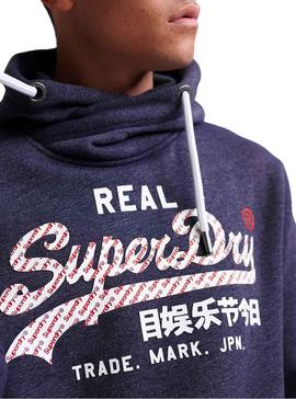 Sudadera Superdry Vintage Azul para Hombre