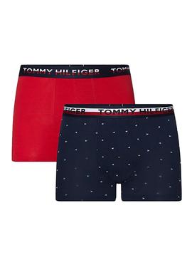 Calzoncillos Tommy Hilfiger Flag Azul y Rojo 