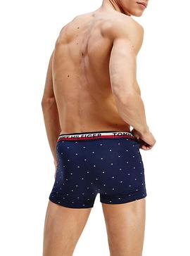 Calzoncillos Tommy Hilfiger Flag Azul y Rojo 