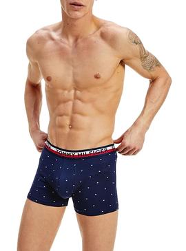 Calzoncillos Tommy Hilfiger Flag Azul y Rojo 