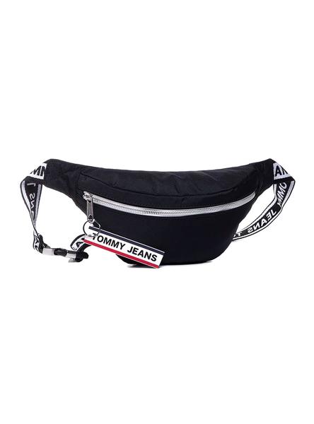 Riñonera Tommy Jeans Logo Tape Negro Hombre