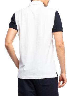 Polo Tommy Hilfiger Colorblock Blanco para Hombre