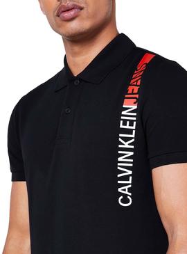 Polo Calvin Klein Jeans Stripe Negro para Hombre