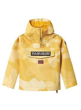 Cazadora Napapijri Rainforest Camo Amarillo