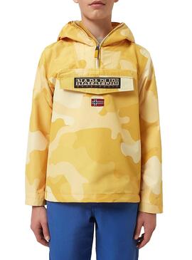 Cazadora Napapijri Rainforest Camo Amarillo