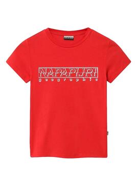 Camiseta Napapijri Soli Rojo para Niño