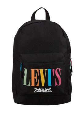 Mochila Levis Serif Logo Negro para Niña y Niño