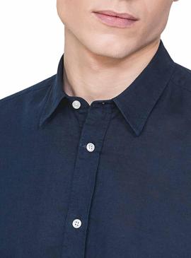 Camisa Antony Morato Basic Azul para Hombre