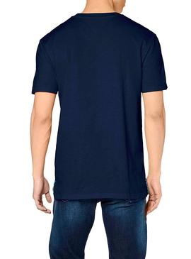 Camiseta Tommy Jeans Basic Azul para Hombre