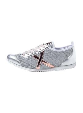 Zapatillas Munich Osaka 409 Plateado para Mujer