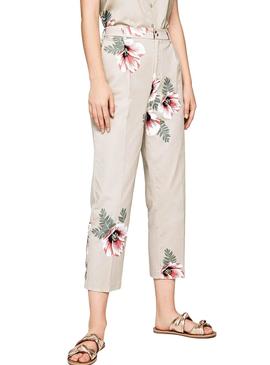 Pantalon Pepe Jeans Lucy Beige Mujer