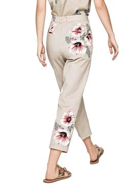 Pantalon Pepe Jeans Lucy Beige Mujer