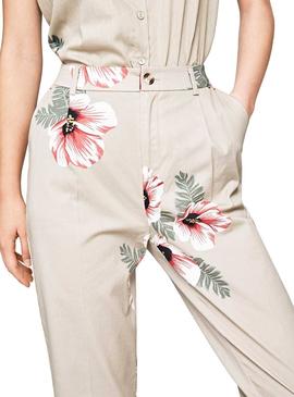 Pantalon Pepe Jeans Lucy Beige Mujer