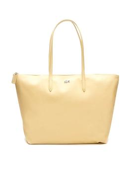 Bolso Lacoste Shopper Amarillo para Mujer