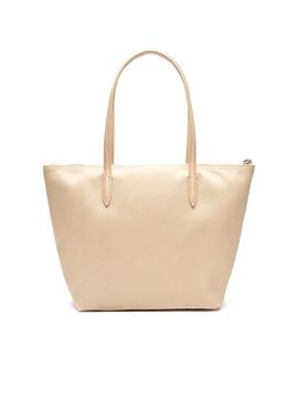 Bolso Lacoste Tote Beige para Mujer