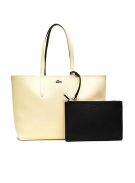 Bolso Lacoste Bicolor Dorado y Negro para Mujer